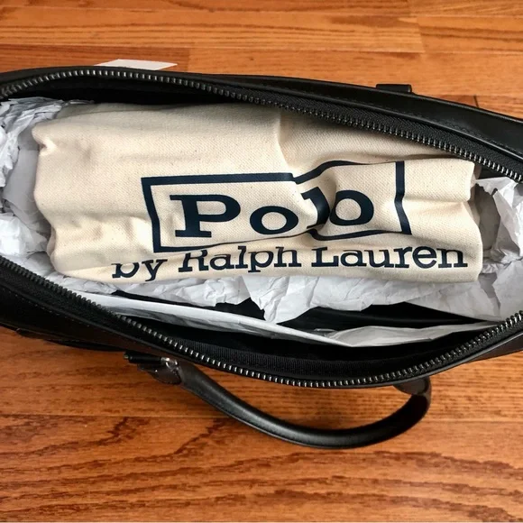 Ralph Lauren Smooth Leather Commuter Bag
Men's Black Leather Briefcase NWT - Picture 10 of 13